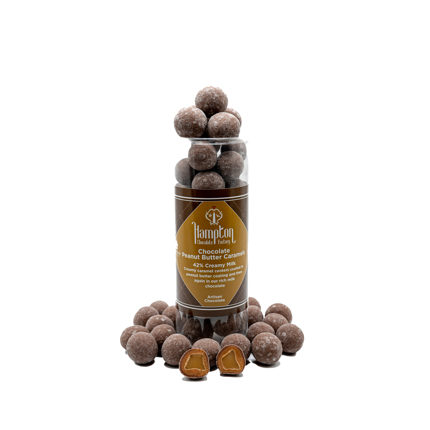 Chocolate Peanut Butter Caramels 5"